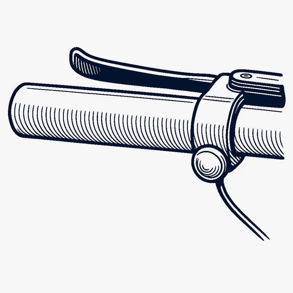 VanMoof boost-knop op het stuur, illustratie